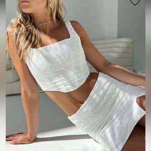 New with tags. Princess Polly larose set white